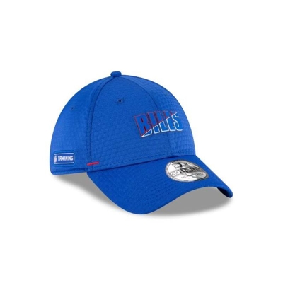 Blue Buffalo Bills Hat - New Era NFL Official Summer Sideline 39THIRTY Stretch Fit Caps USA3591780